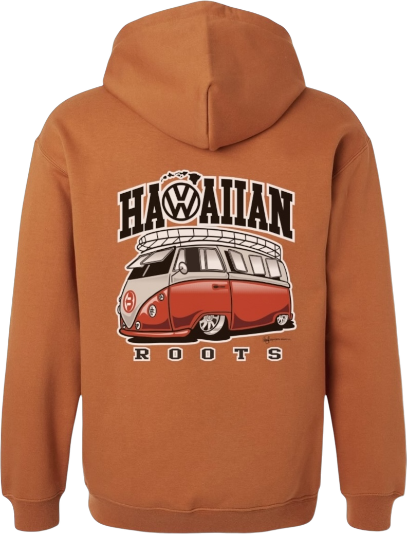 VW BUS Premium Hoodie Midweight (Texas Orange)