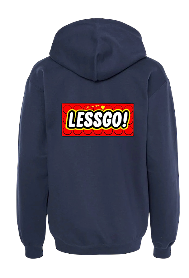 LESSGO! Midweight Hoodie (Navy)