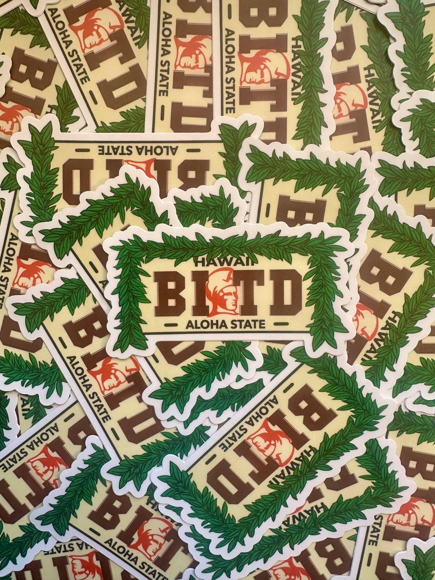 80's License Plate Sticker