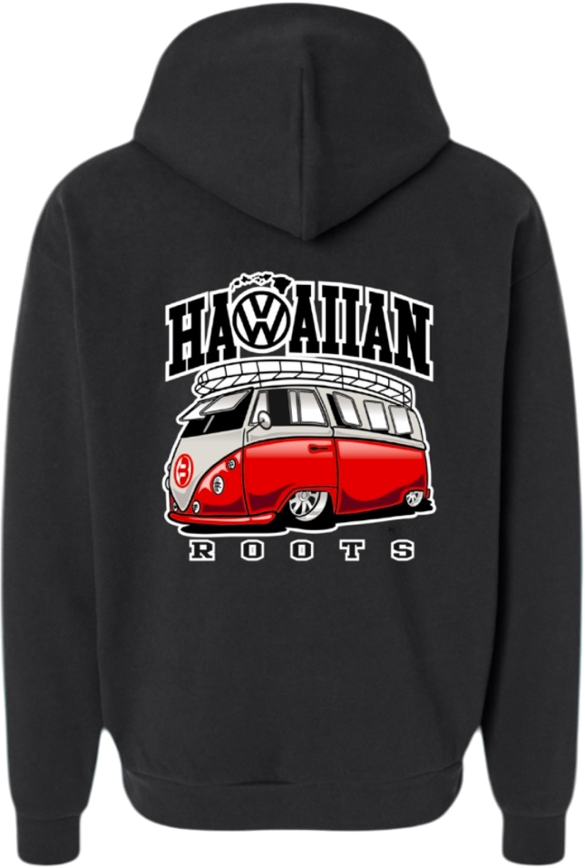 VW BUS Premium Midweight Hoodie (Black)