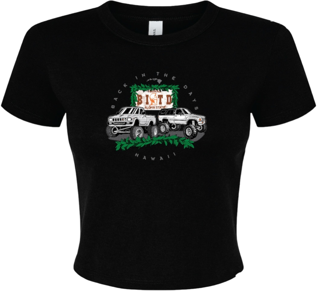 1st Gen Micro Rib Baby Tee (Black)