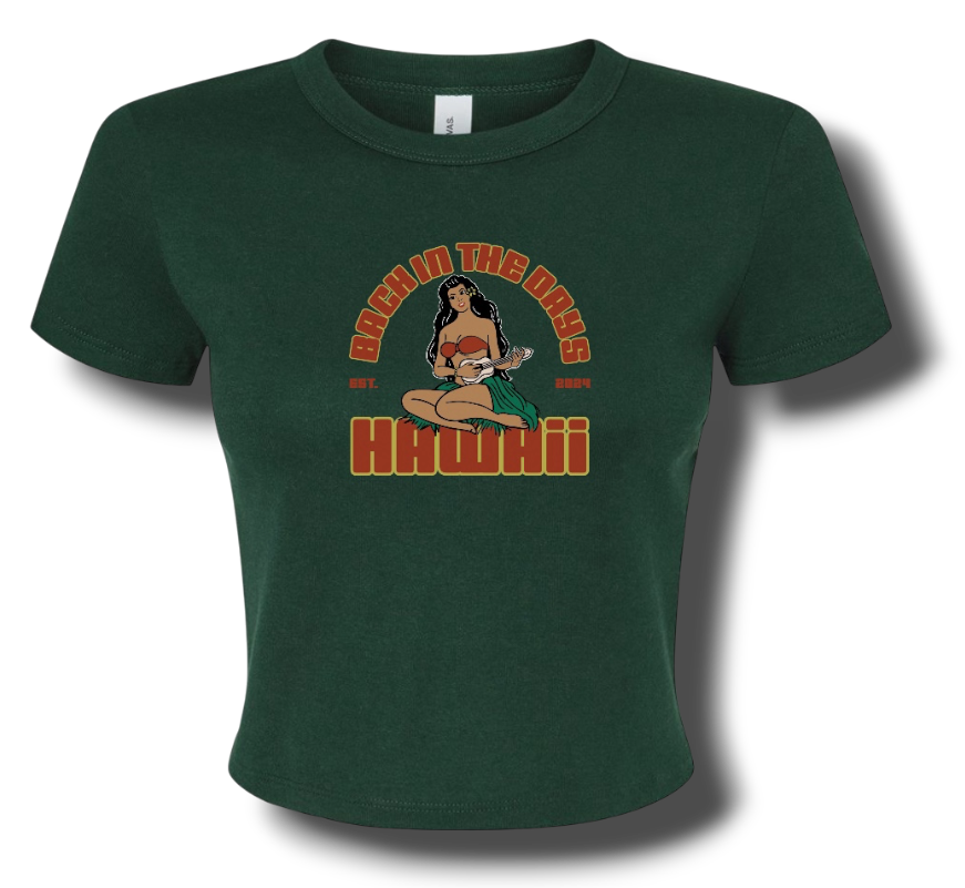 Kodak Hula Girl Baby Tee (Hunter Green)