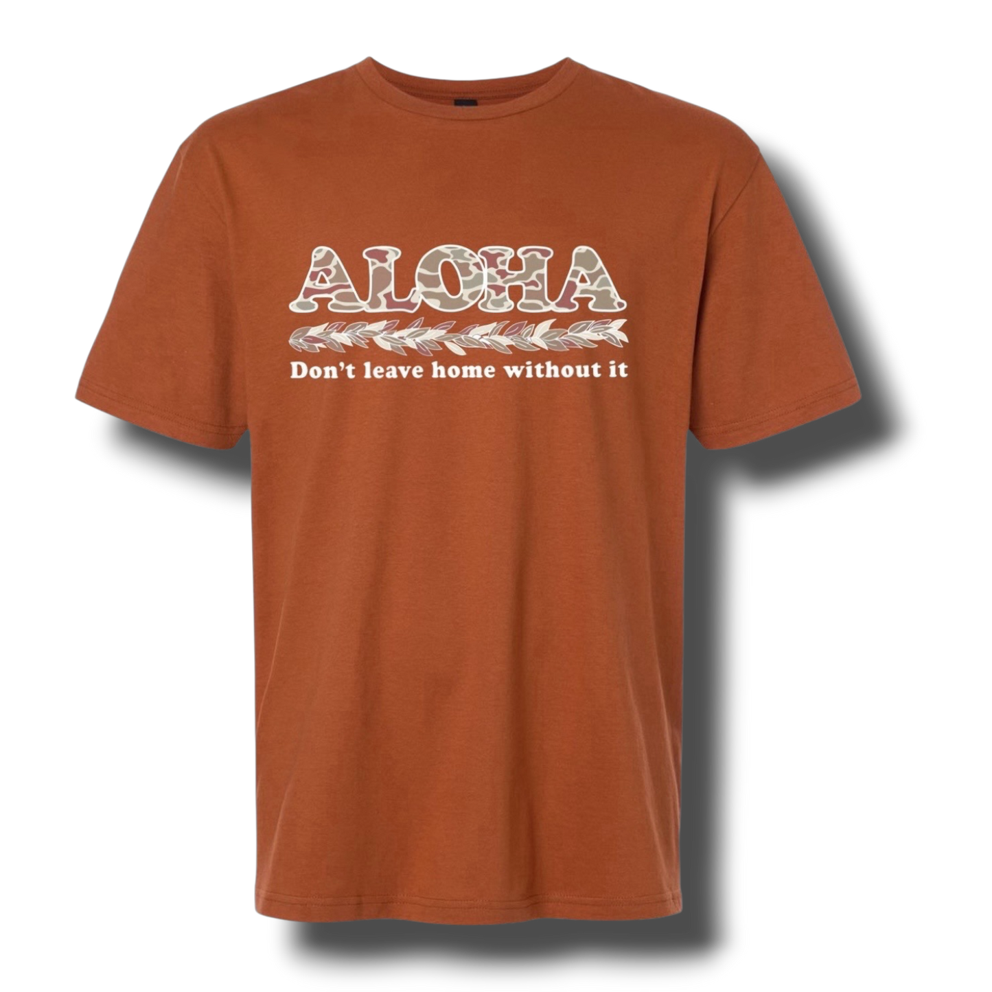 Aloha Maile Lei Classic Shirt (Dark Orange)