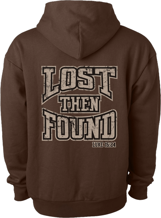 LOST THEN FOUND Premium Heavyweight Hoodie (Brown)