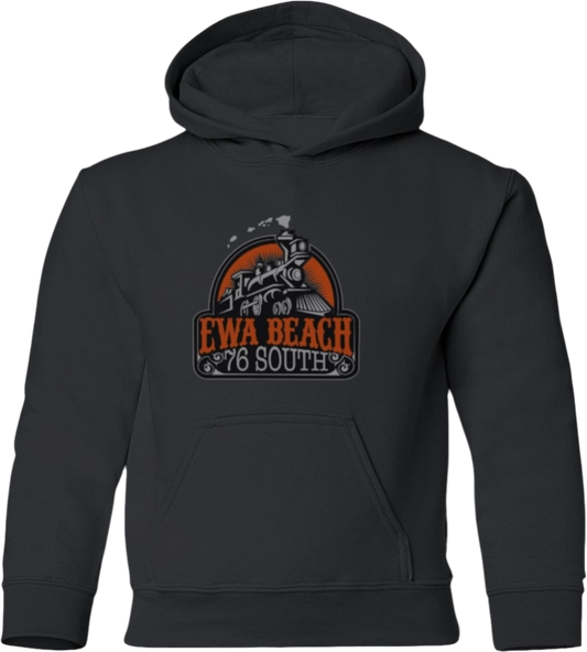 EWA BEACH Keiki Premium Hoodie Midweight (Black)