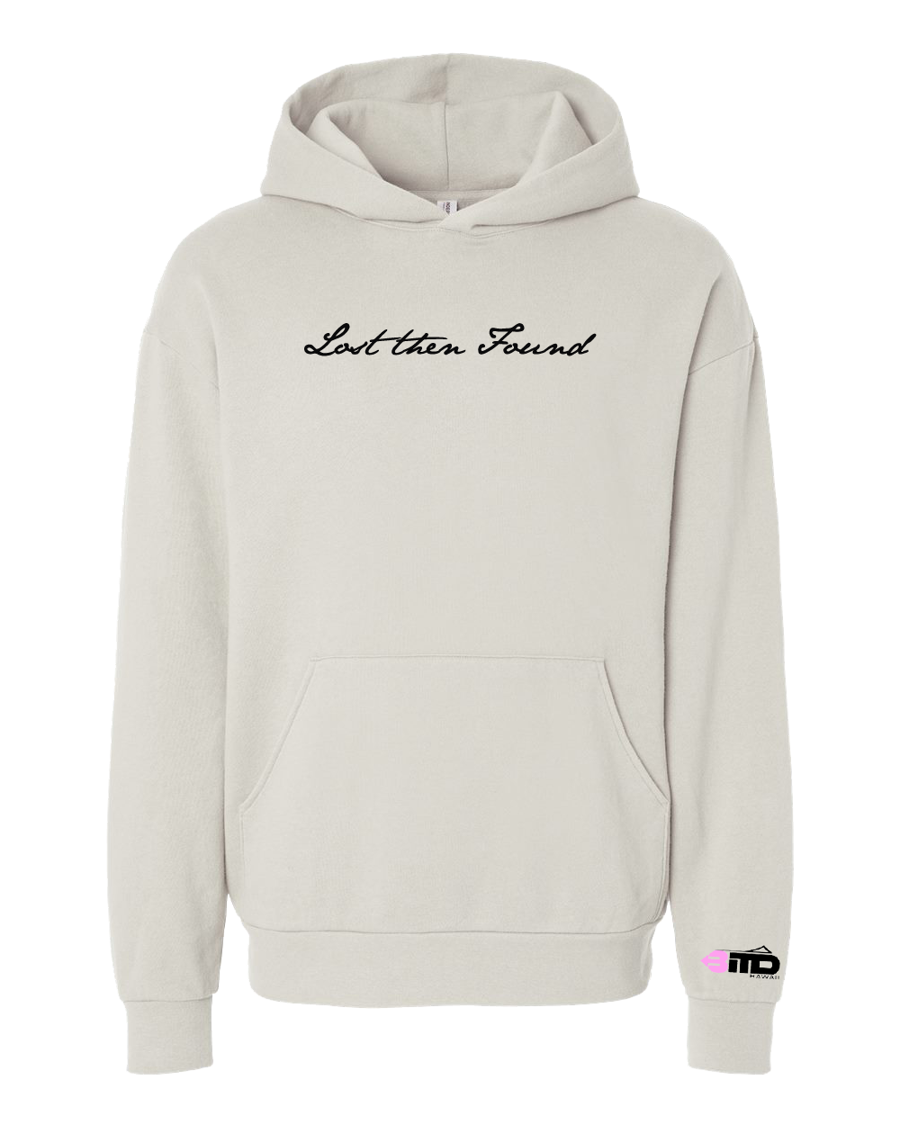 Premium Heavyweight hoodie PUFF paint logo (Ivory)