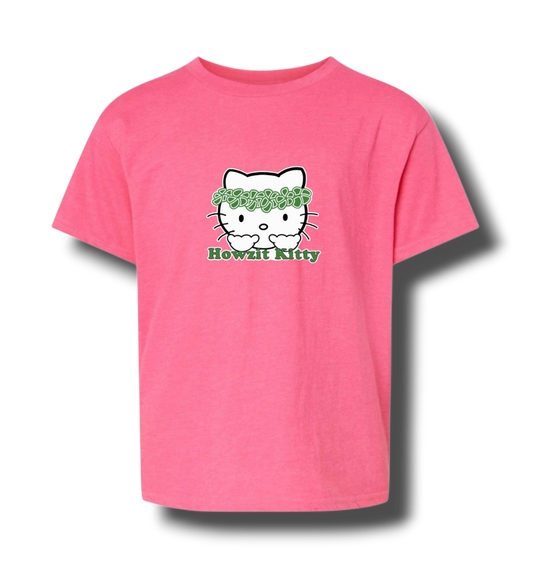 Howzit Kitty Keiki Tshirt (Pink)