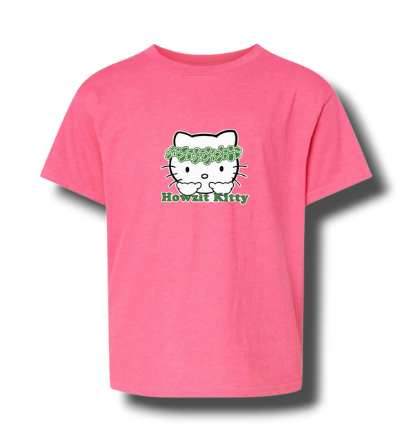 Howzit Kitty Keiki Tshirt (Pink)