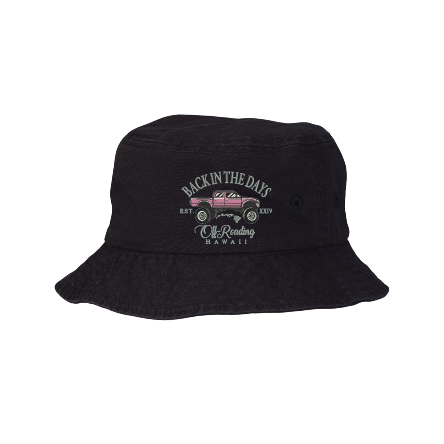 Pink Tacoma Bucket Hats (Black)