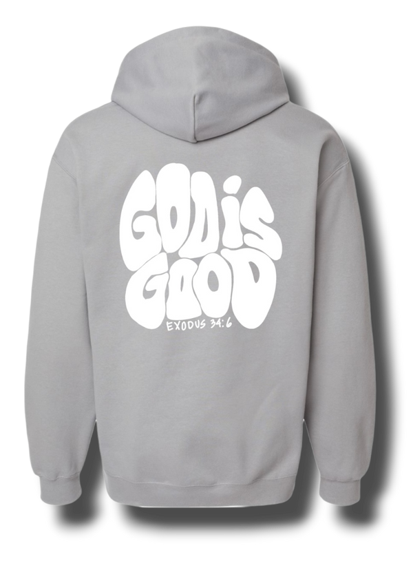 God is Good Midweight Hoodie (Charcoal)