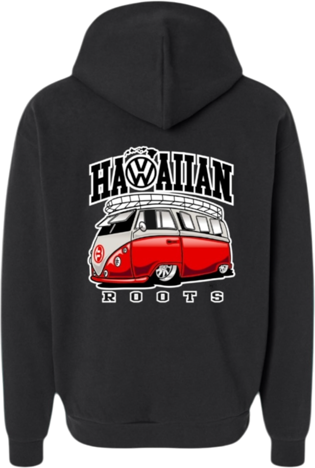 VW BUS Midweight Zipper Hoodie (Black)
