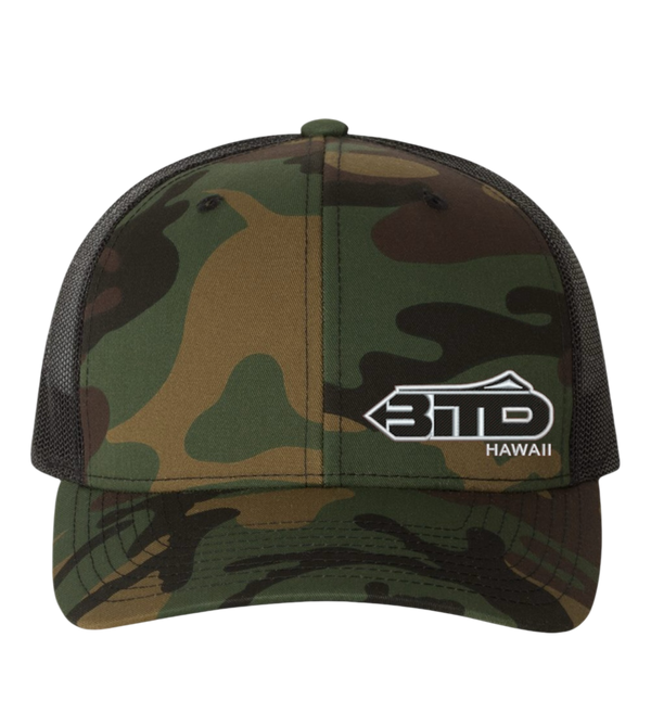 BITD Logo snapback w/ Embroidered Logo (Camo/Black)