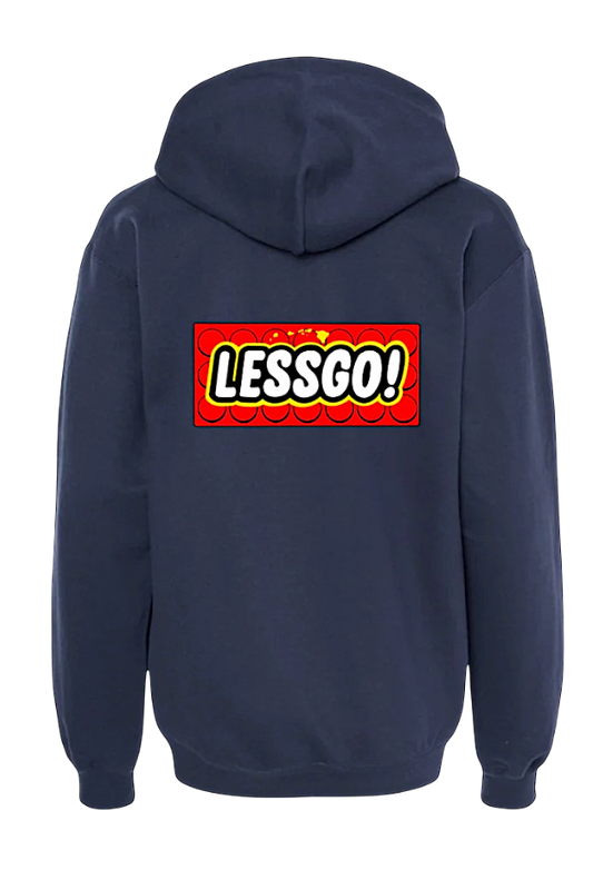 LESSGO! Premium Midweight hoodie (Navy)