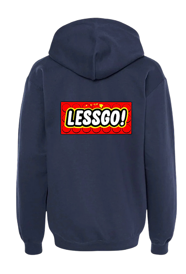 LESSGO! Premium Midweight hoodie (Navy)