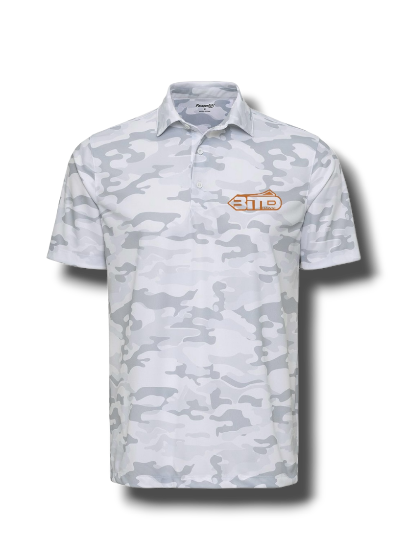 DriFit White Camoflage Polo