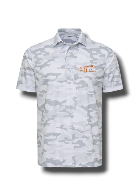 DriFit White Camoflage Polo