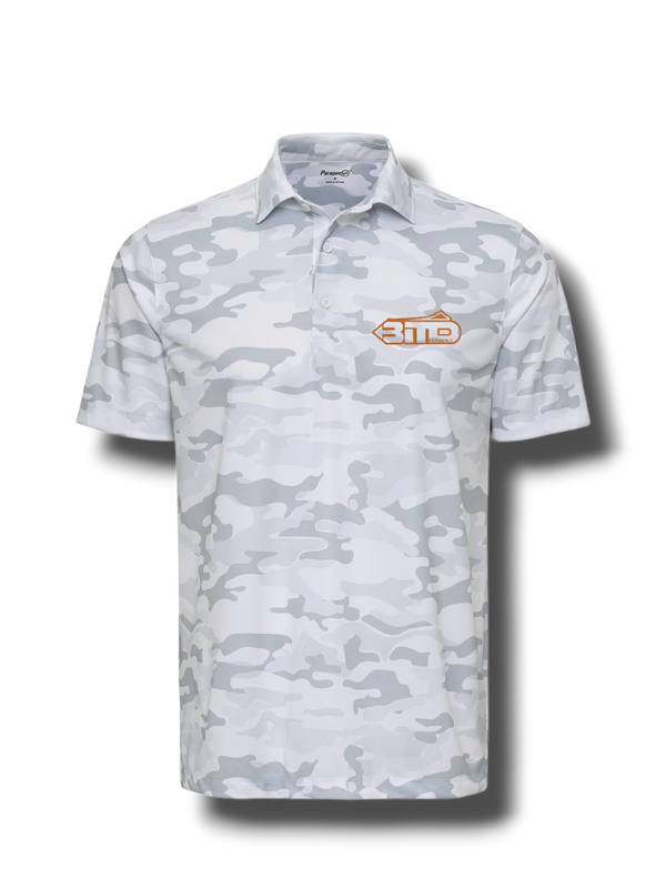 DriFit White Camoflage Polo
