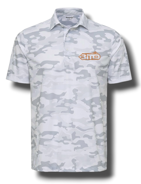 DriFit White Camoflage Polo