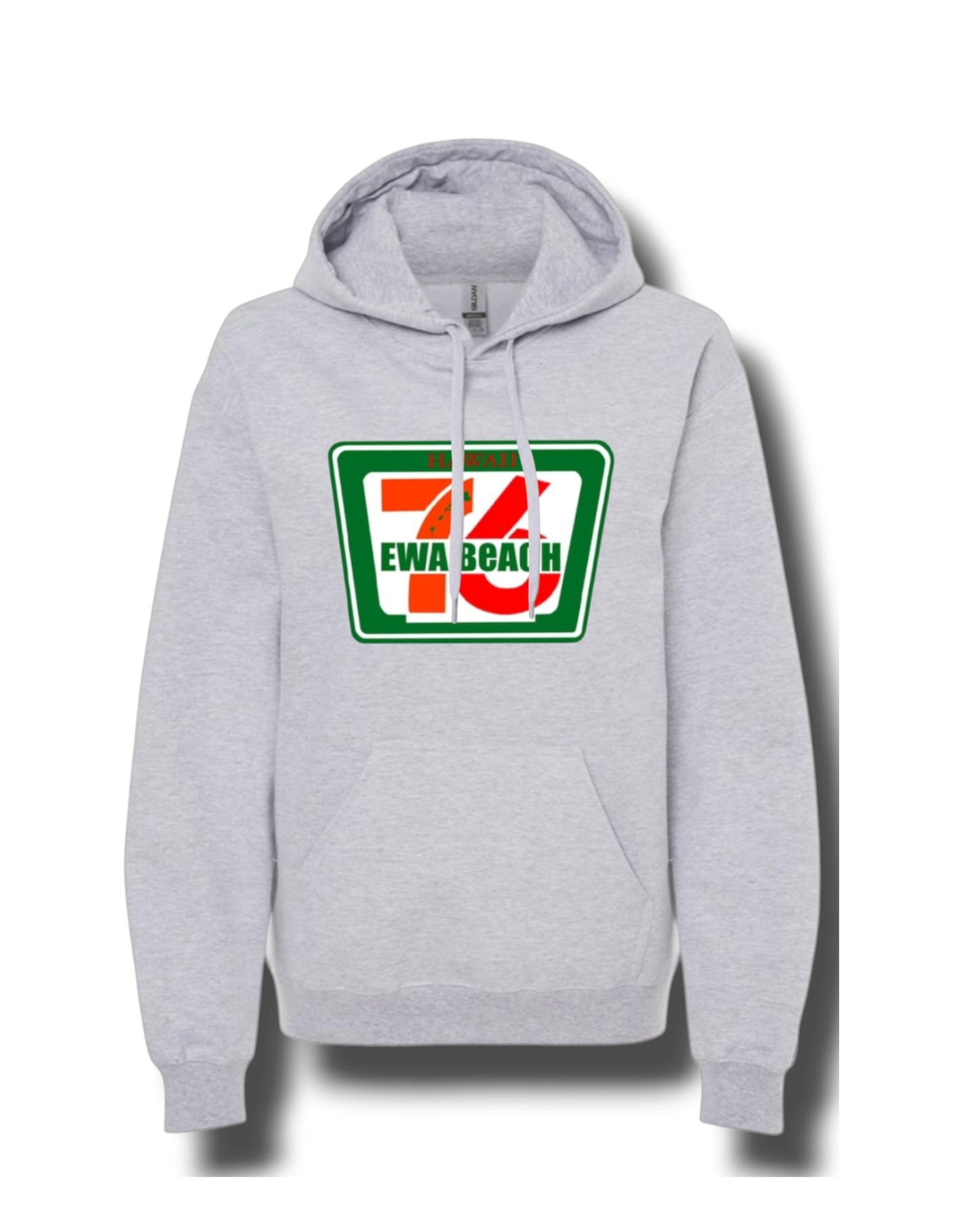 7-11 Adult Midweight Hoodie (Gray)