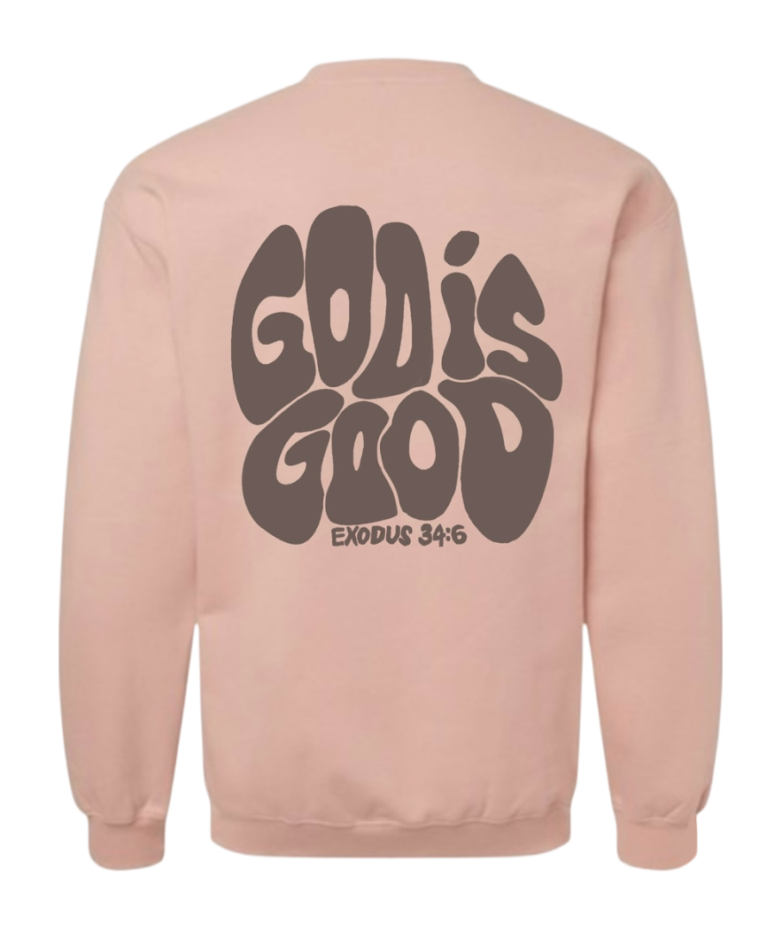 God is Good Crew Neck (Dusty Rose)