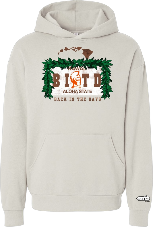 BITD License Plate Midweight hoodie (Ivory)