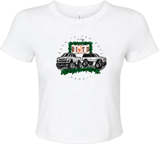 1st Gen Toyota Micro Rib Baby Tee (White)