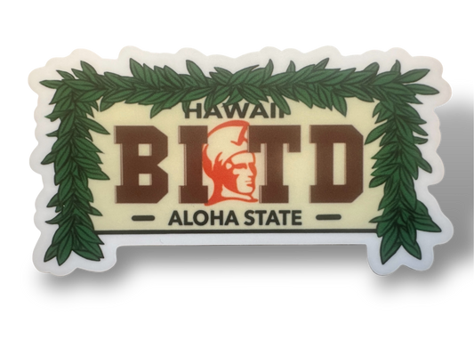 80's License Plate Sticker