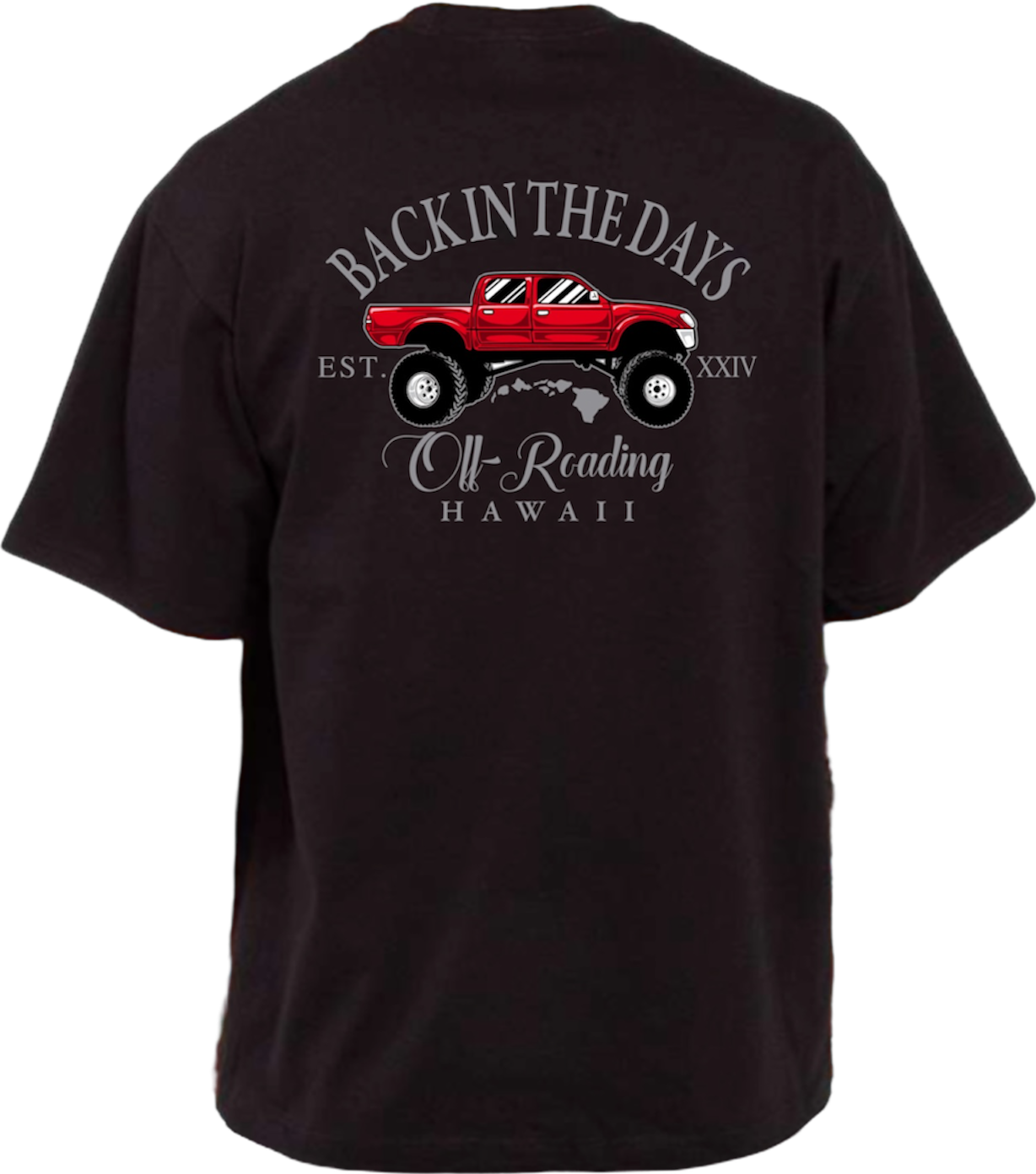Red Tacoma  ShakaWear T-Shirt Heavy Weight (Black)