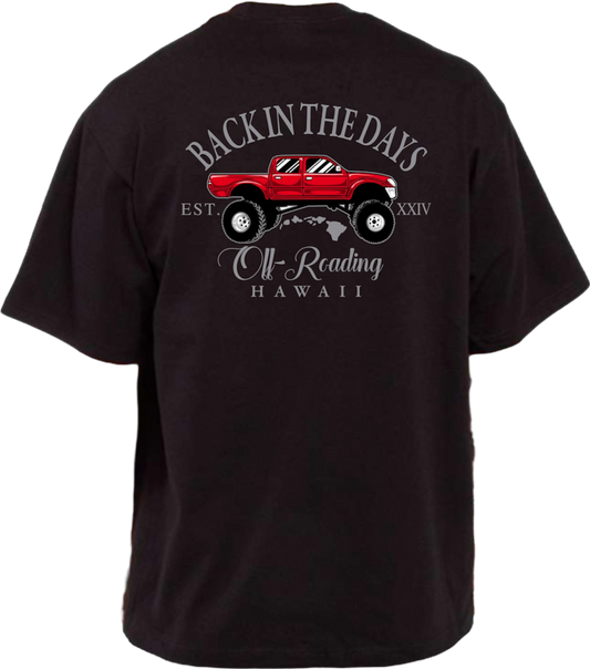 Red Tacoma Off-Road Shaka Wear T-Shirt Heavy Weight (Black)