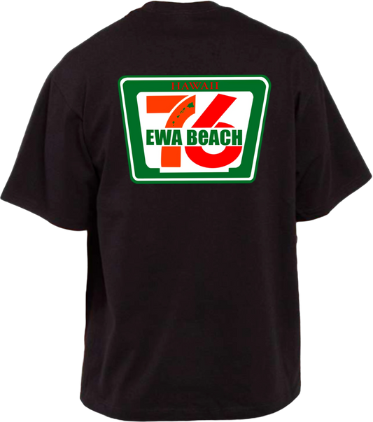 7-11 Ewa Beach Shaka Wear T-Shirt Heavy Weight (Black)