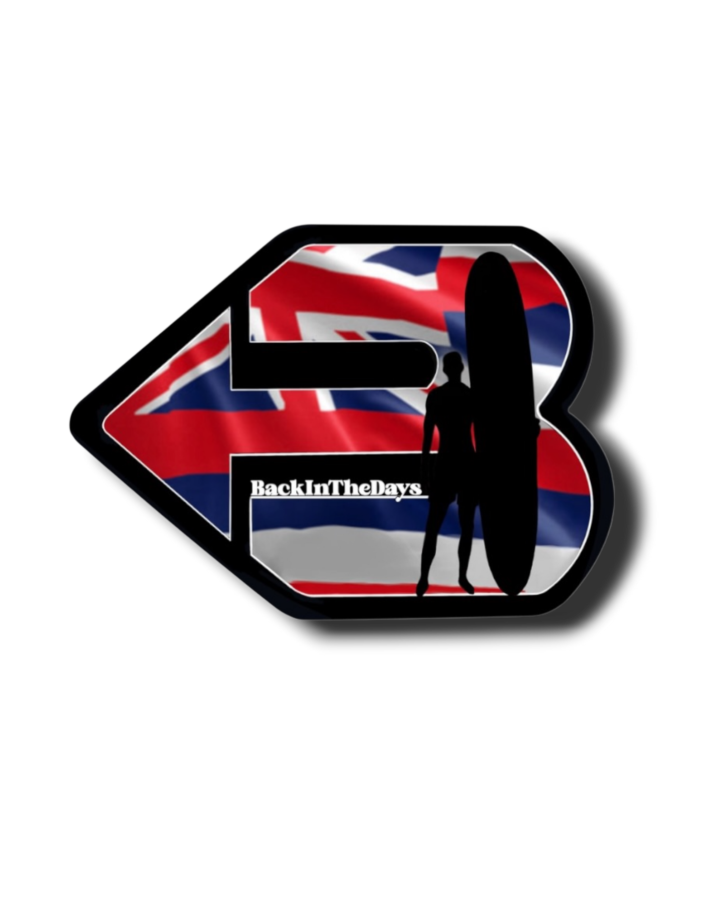 BITD Hawaiian Surfer Sticker