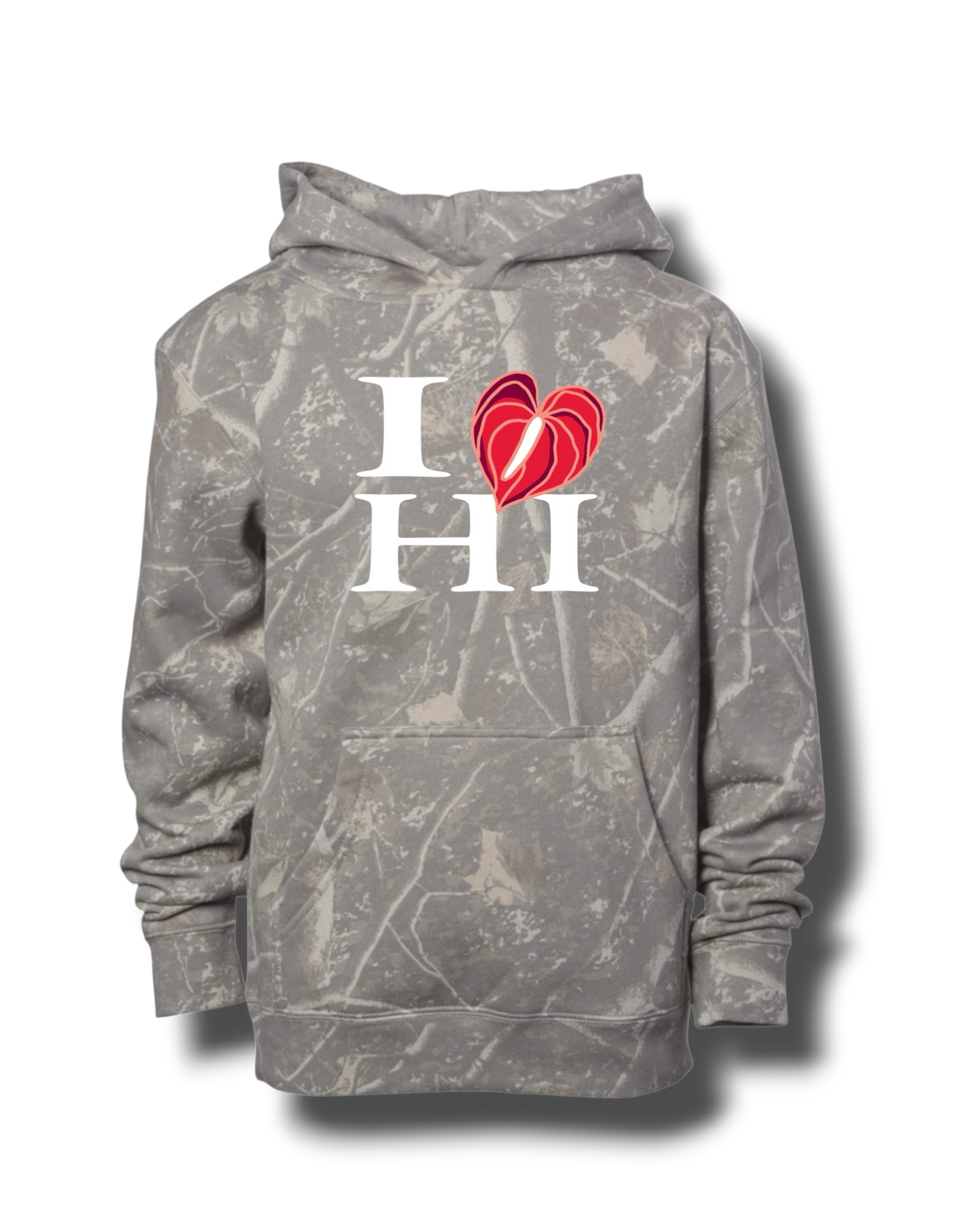 I❤️HI Keiki Brown Camo Hoodie