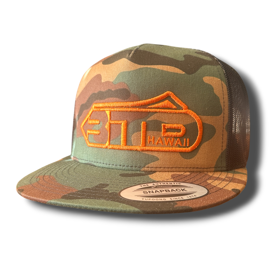 BITD Logo Trucker Hat (Green Camo)