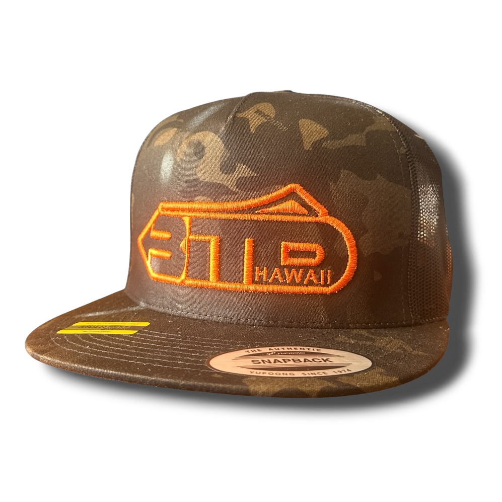 BITD Logo Trucker Hat (Dark Camo)