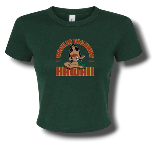 Kodak Hula Girl Baby Tee (Hunter Green)