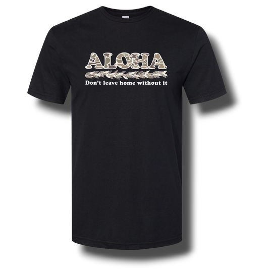 Aloha Maile Lei Classic Shirt (Black)